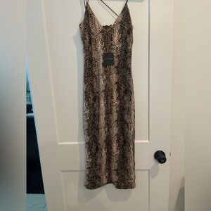 JLUXLABEL Snakeskin Pattern Dress